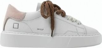 D.A.T.E. Sfera Calf Suede Heel Leather Sneakers