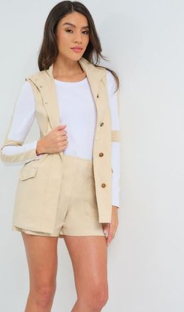 Anatomie Catrina Performance Cotton Vest in Wheat at Nordstrom, Size X-Small