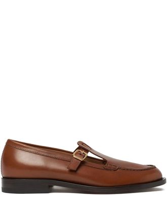 Scarosso leather loafers - Brown