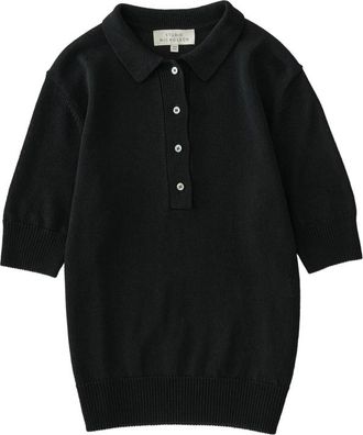 STUDIO NICHOLSON Tolsa Collar Knit Polo Top