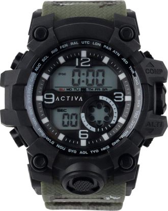Invicta Activa Digital ACW435-002 Heren Horloge - Quartz Uurwerk - Plastic met zilveren Wijzerplaat - 54mm