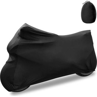 OEM Funda Para Motocicleta De Interior, Tejido El&aacute;stico, Transpirable, A Prueba De Polvo Y Con Protecci&oacute;n Uv Para Garaje, 104 X 41 X 49 Pulgadas, Color Ne