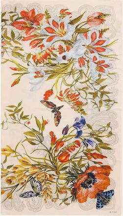 Etro Boheme Floral Silk Scarf