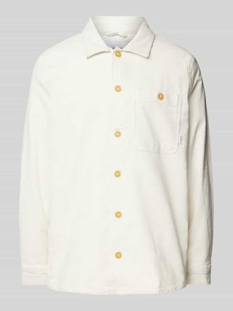 Lindbergh Lindbergh Relaxed Fit Overshirt mit aufgesetzter Brusttasche in Offwhite, Gr&ouml;&szlig;e XXL