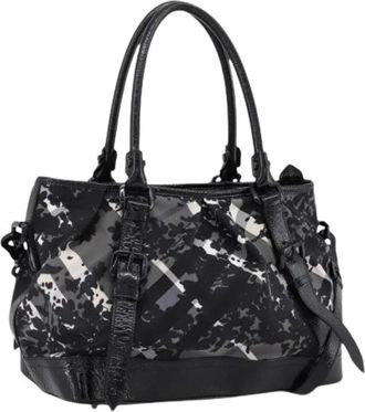 Burberry Pre-owned Vintage Tote Bag - Dames - Vintage Shopper - Zwart - ONE Size - Leer - Vintage