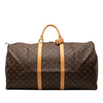 Louis Vuitton Pre-owned Weekend Bags, female, Brown, Size: ONE SIZE Pre-owned Keepall 60