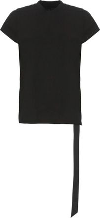 Rick Owens Cropped Small Level T-Shirt - Dames - T-shirts - Zwart - S - Katoen - Tops