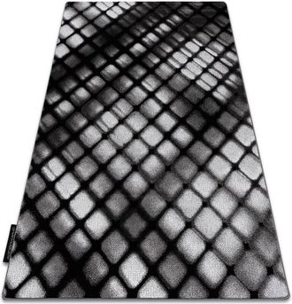 RugsX Rugsx - Alfombra Intero Reflex 3d Enrejado Gris Grey 140x190 Cm