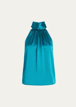 Retrof&ecirc;te Martina Satin Halter Top