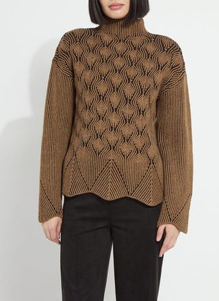 Lyss&eacute; Rhea Cozy Rib Scallop Edge Pullover