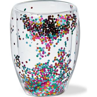 Tag Confetti Double Wall Stemless Wine Glasses Clear Drinkware at Nordstrom