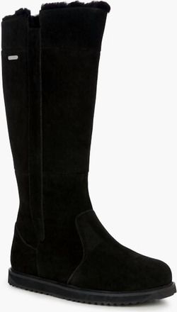 Emu Womens Moonta Knee-High Suede Boot In Black