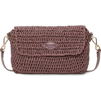 MZ Wallace Convertible Crochet Crossbody Bag in Brown Crochet at Nordstrom