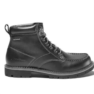 Eddie Bauer Mens Severson Moc Toe Lace-Up Boots In Black