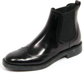 Tod's Beatles Chelsea Laarzen Elastisch Zwart - Dames - Chelseaboots - Zwart - 36 EU - Leer - Schoenen
