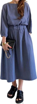 Beaumont Organic Elizi Dress In Pewter