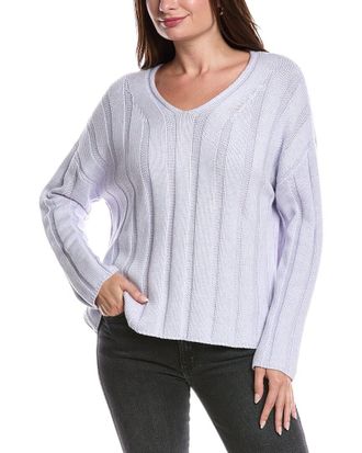 Forté Cashmere Wide Rib Sweater