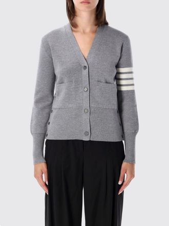 Thom Browne Cardigan in lana con scollo a V e motivo 4-Bar