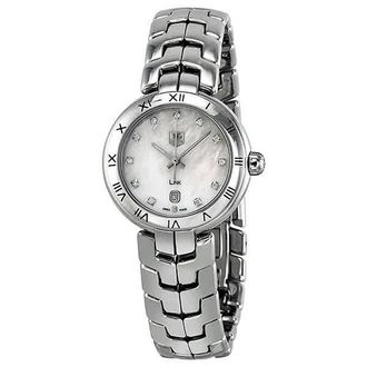 Tag Heuer Link Diamond Mother of Pearl Dial Stainless Steel Ladies Watch WAT1417.BA0954