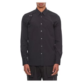 Alexander McQueen Casual Shirts, male, Black, M, Casual Shirts