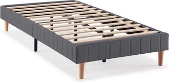 HOMN Base tapizada 90x190 cm color gris oscuro