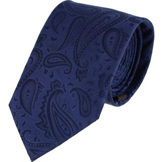 Trafalgar Store Banbury Tone on Tone Paisley Silk Necktie in Navy Blue at Nordstrom