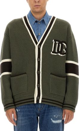 Dolce & Gabbana Green V Neck Cardigans