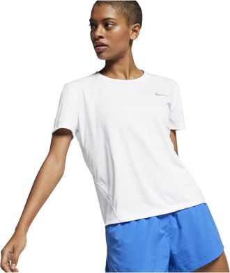 Nike (WMNS) Nike Dri-FIT Sports Training Quick Dry Breathable Round Neck Short Sleeve White T-Shirt AJ8122-100