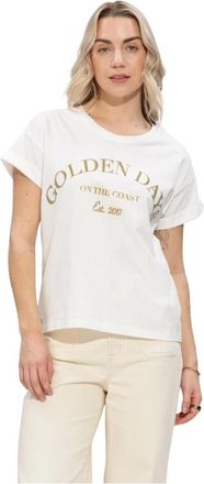 Nukus Nukus, Tops, Dames, Wit, XS, Katoen, Sanne Shirt Golden Days
