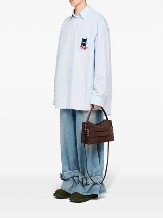 J.W.Anderson Suede and Calf Leather Shoulder Bag - Brown