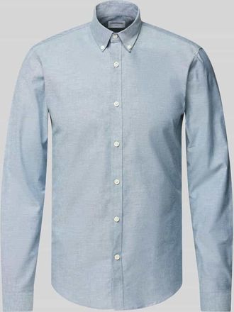Lindbergh Lindbergh Slim Fit Freizeithemd mit Knopfleiste Modell Oxford in Blau, Größe XXL