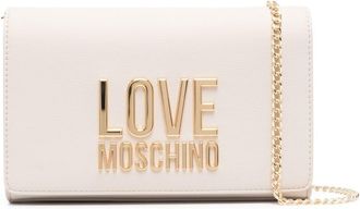 Love Moschino logo-plaque crossbody bag - women - Polyurethane - OS - Neutrals