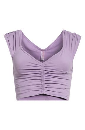 Free People FP Movement Breathe Deeper Crop Top in Gem at Nordstrom, Size X-Large