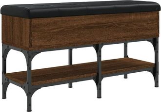 vidaXL Vidaxl - Banco zapatero madera de ingeniería marrón roble 82x32x45 cm