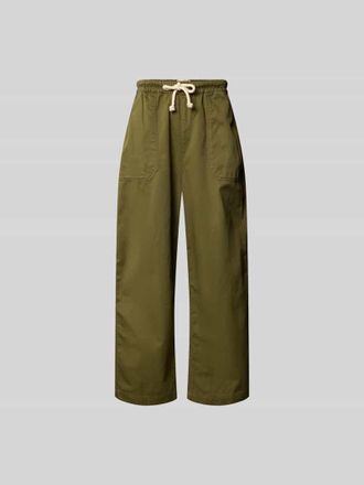 Officine G&eacute;n&eacute;rale Balloon Fit Stoffhose aus Baumwolle in Oliv, Gr&ouml;&szlig;e 48