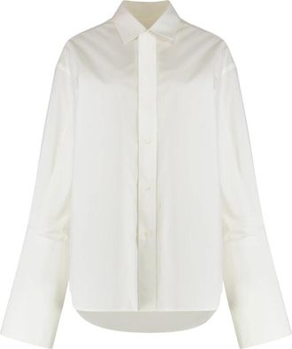 Maison Margiela Shirt van katoen - Dames - Overhemden - Wit - XS - Katoen - Overhemden