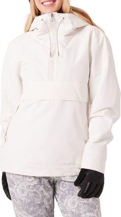 Roxy Shelter Technical Snow Anorak in Snow White at Nordstrom, Size X-Large