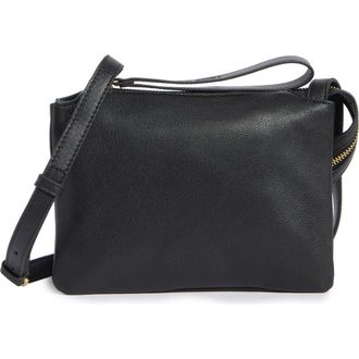 Vince Camuto Laney Leather Crossbody Bag in Black at Nordstrom Rack