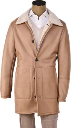 Hettabretz Isa Leather Shearling Overcoat