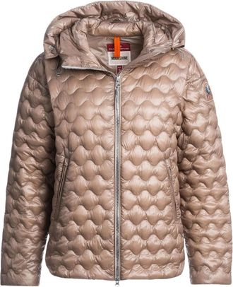 Parajumpers Womens Hooded Beige Jacket - Size Small