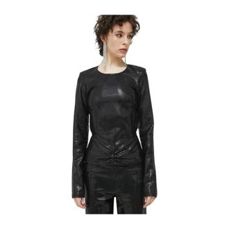 Rotate Rotate Birger Christensen - Blouses - Dames - Blouses & Shirts - Zwart - Maat: XS