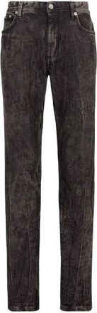 Roberto Cavalli Slim-Fit Faded Denim Jeans, Size 30