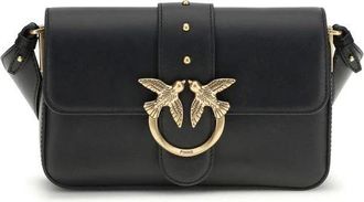 Pinko Cross Body Bags, female, Black, Size: ONE SIZE Mini Love Shoulder Bag