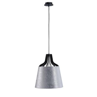 Netlighting Ivo Dome Pendant Ceiling Light Silver 38cm 1x E27