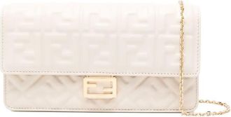 Fendi Wallet On Chain Uette In Nappa Leather With Ff Motif Accessories