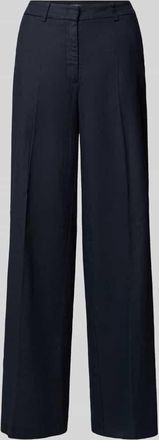 Cambio Cambio Hose aus Leinen-Mix mit B&uuml;gelfalten Modell MIRA in Marine, Gr&ouml;&szlig;e 32