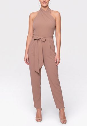 Rachel Roy Harland Crossover Halter Jumpsuit