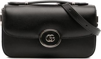 Gucci Pre-owned Elegante Leren Schoudertas - Dames - Vintage Schoudertas - Zwart - ONE Size - Leer - Vintage
