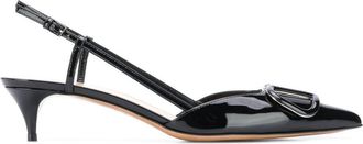 Valentino Garavani Black Signature Leather Pumps