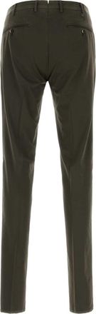 Pantaloni Torino Mens S-Slim Trousers Brown Cotton Silk Elastane